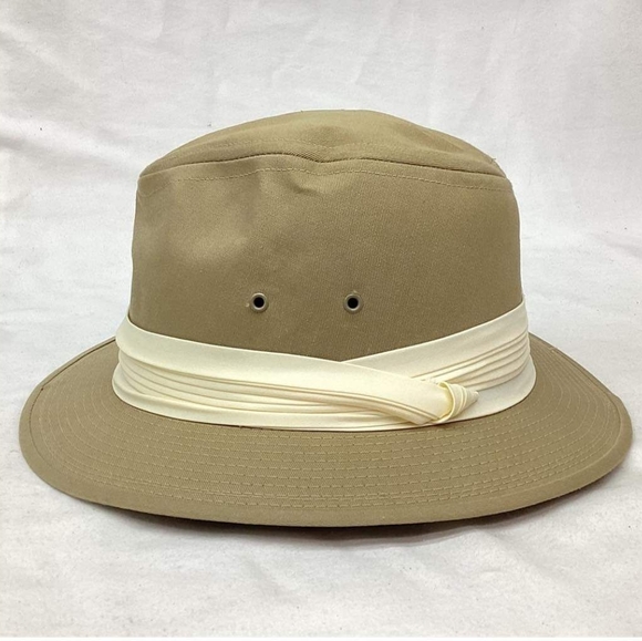 Vintage Beige Safari Hat M - Picture 2 of 6